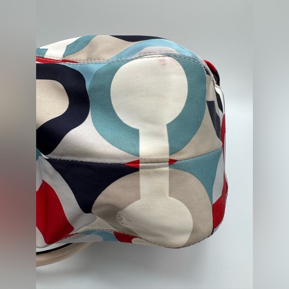 Coach Ashley Op Art Scarf Satchel / Shoulder Bag | Good Used Condition - Picture 11 of 15